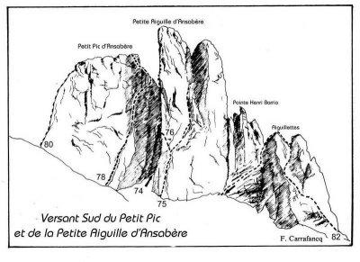 032-Petit Pic et Petite Aiguille d'Ansabère-It; 74/. 75/. 77/. 78/. 79a/. 79b/.79c/.
