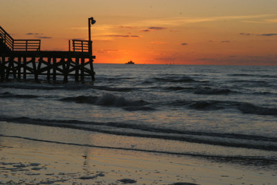 Quintana Beach at Sunrise