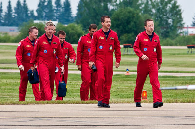 The Snowbirds Over Camrose Show July 29.2009  On the Ground and in the Air