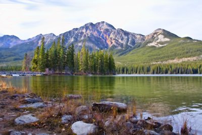 Pyramid Mountain in Jasper