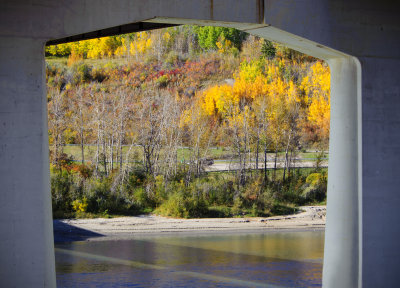 Support under the Bridge at Devon over the North Saskatchewan River