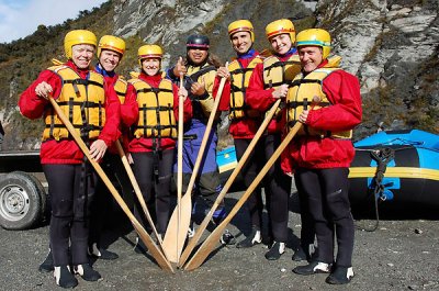 Rafting the Shotover River with Chief