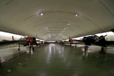 Inside the cave-hangar