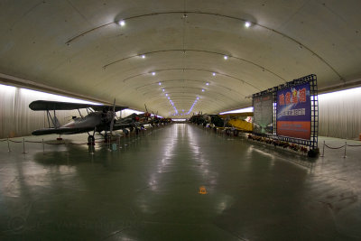 Inside the cave-hangar