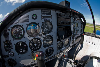 General Avia F22B cockpit