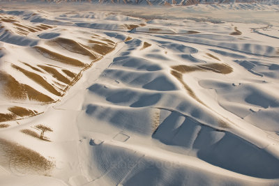Snowy dunes in the North