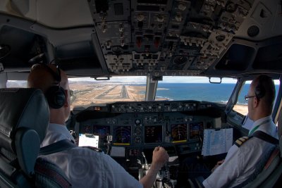 Cleared to land Fuerte Ventura