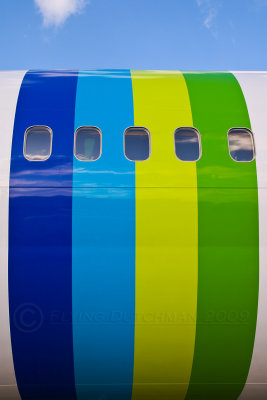Colourful fuselage!
