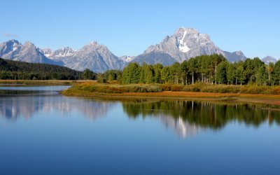the Grand Tetons from Oxbow Bend