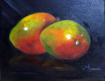 TWO MANGOES. 8 X 10