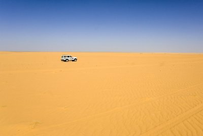 Realizing that the Mauritanian desert is not small...:-)