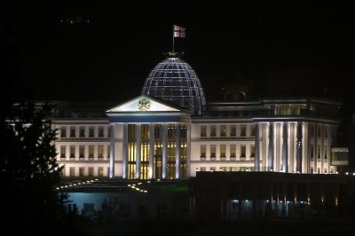 Presidential Palace at night...