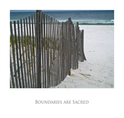 Boundaries Are Sacred Poster