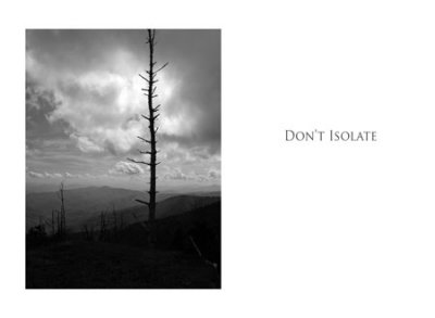 Don't Isolate Poster