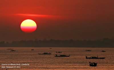 Sunrise in Phnom Penh