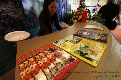 Davao brochures at the Philippine booth