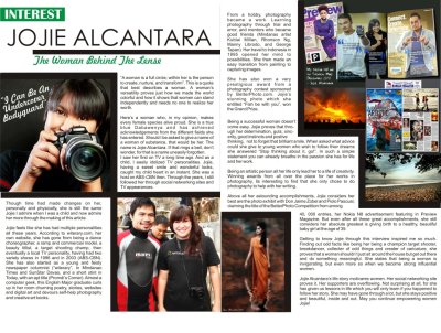About the photojournalist
http://about.me/jojiealcantara