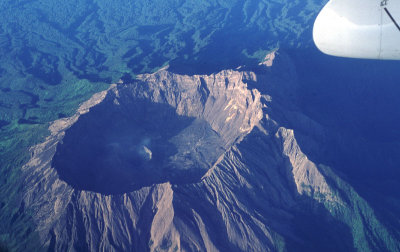 Over  east  Java's volcanos