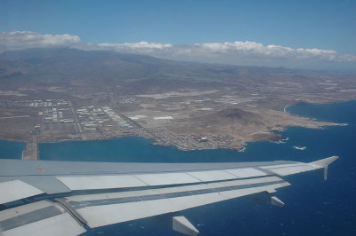 Final approach to Las Palmas (Gran Canaria)