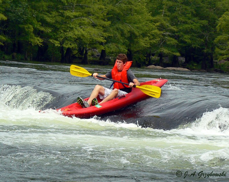 going over Purgatory Falls