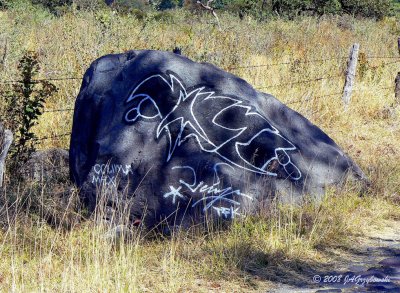 Colima art on a rock