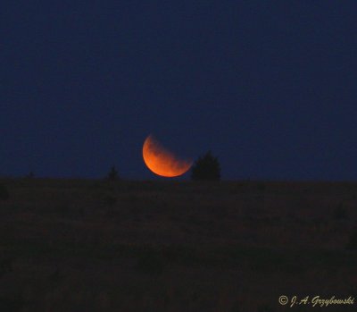 moon eclipse setting 26Jun2010