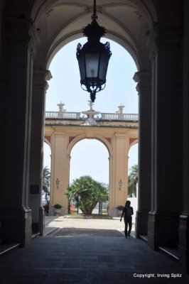 Entrance to Palazzo Reale, which houses an art gallery and offices
