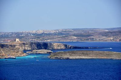 View of Malta and Comino from Gozo