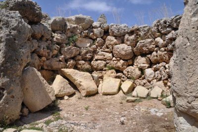 Ggantija temple in Gozo -apse