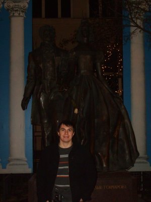 Zhenya with Alexander Pushkin Statue.jpg
