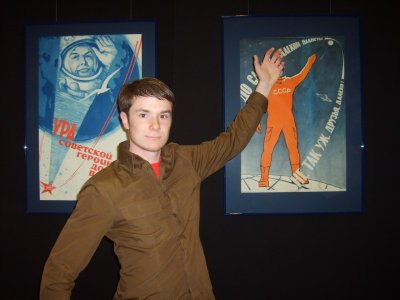 Drew with Posters at Museum.jpg