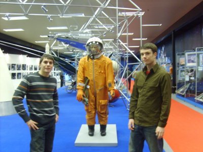 Zhenya and Drew with Russian Spacesuit.jpg