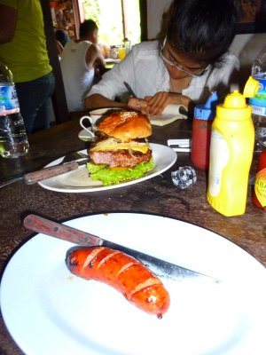 Urutan and Burger at Naughty Nuri's in Ubud.jpg
