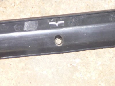 Back side sill plate holes broke out on Driver side plate.