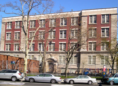 P.S 139, Richard's elementary school, as seen from Cortelyou Road - looking north