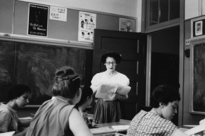 Grace Denman - Richard's literature class at Erasmus Hall High School (1958)