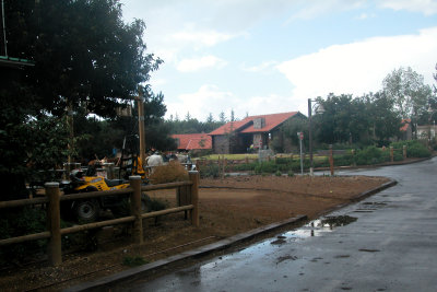 Vacation bungalows at the Kibbutz Merom Golan in the Golan Heights.