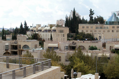 An area of Jerusalem next to the Old City - upscale and very expensive to live there