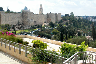 Jerusalem: Wall surrounding the Old City. It was built by the Turks in the mid 1500s.