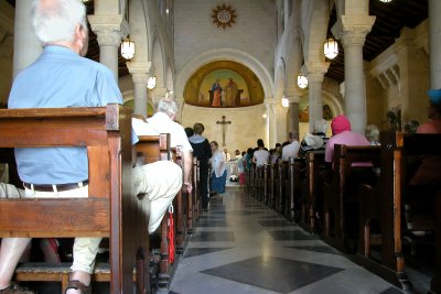 Nazareth: Church of St. Joseph - the main worship area of the church