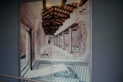 Zippori: Depiction of how the synagogue in the previous photo, built in the 5th century c.e., looked in those days.