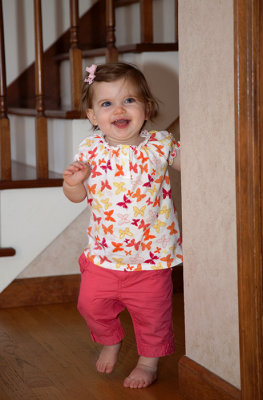 Guess who's walking and sometimes running?
