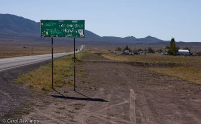 Town of Rachel on the Extraterrestrial Highway between Warm Springs and Caliente, Nevada