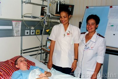 Helen in Groote Schuur ICU 2002