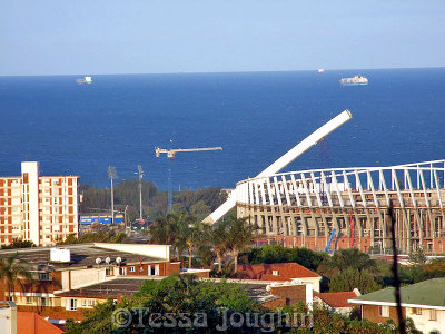 View from Durban Flat over Soccer Stadium