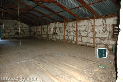 The loft has a wooden floor