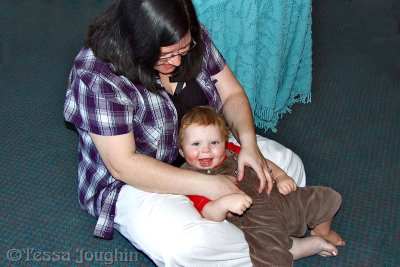 Baby James and Aunty Helen