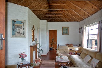 The interior of the little garden cottage