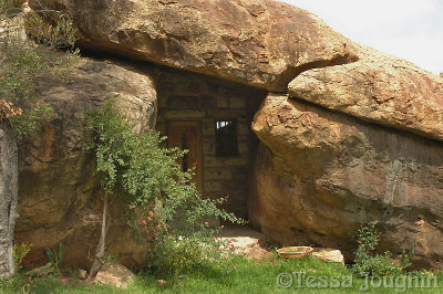 ..with a secret entrance under the rock!