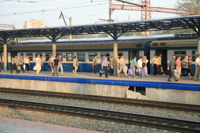 Commuters in Gorky